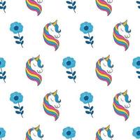 Unicorn Seamless Pattern Graphic. Surface textures for textile vector
