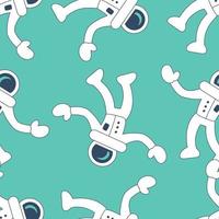 Seamless astronaut pattern graphic.. Can be used for creative projects vector