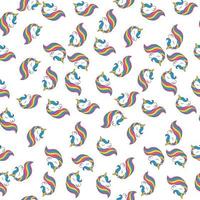 gráfico de patrones sin fisuras de unicornio. texturas superficiales para textiles vector