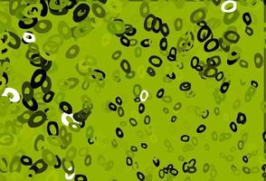 Dark Green, Yellow vector template with circles.