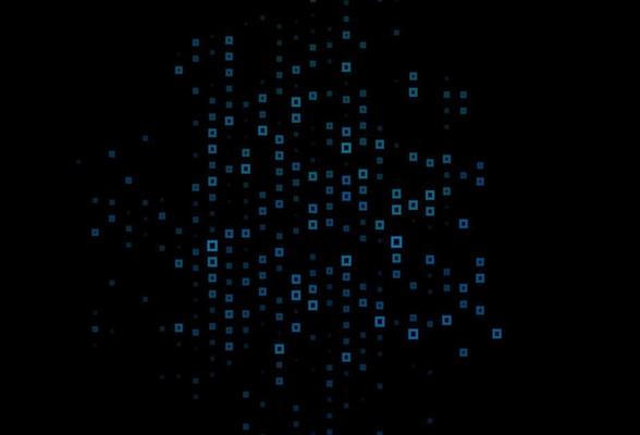 Dark BLUE vector pattern in square style.