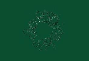 Light Green, Yellow vector background with bubbles.