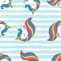 gráfico de patrones sin fisuras de unicornio. texturas superficiales para textiles vector