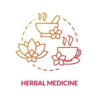 Herbal medicine concept icon vector