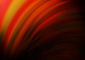 Dark Orange vector pattern with curved circles.