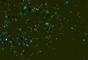 Light Blue, Yellow vector backdrop with abstract shapes.
