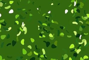 Light Green vector background with abstract forms.