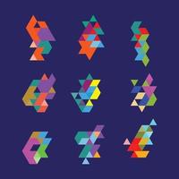 Triangle geometric elements vector