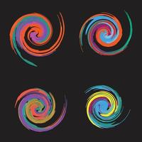 Swirl abstract elements vector