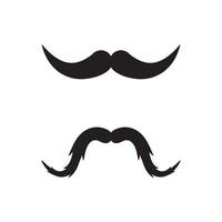 diseño de ilustración de icono de bigote vector