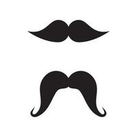 diseño de ilustración de icono de bigote vector