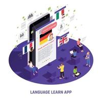 Language Learning Isometric Composition vector