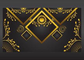 luxury golden cirlce gradient background vector