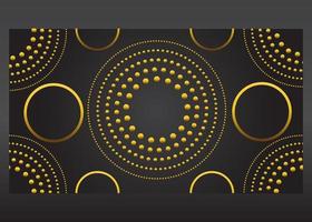 luxury golden cirlce gradient background vector