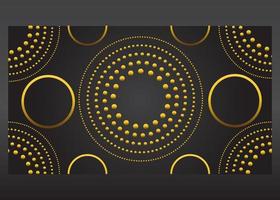 luxury golden cirlce gradient background vector