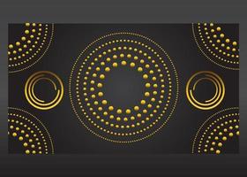 luxury golden cirlce gradient background vector