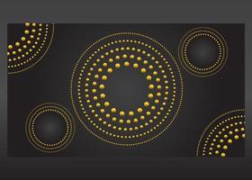 luxury golden cirlce gradient background vector