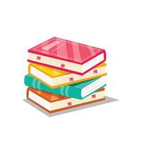 pila de libros ilustración vectorial diseños aislados vector