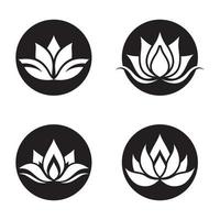 Beauty lotus logo images vector