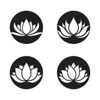 Beauty lotus logo images vector