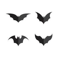 Bat images logo design vector