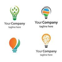 Lightbulb logo images vector