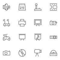 Music Thin Line icons Sets vector