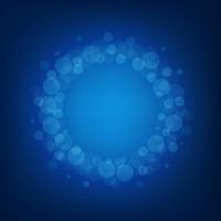 Blue background with bokeh. vector illustration