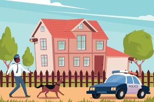 House Security System Background vector