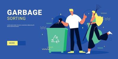 Garbage Sorting Website vector