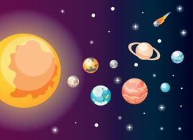 Astronomy Planets Isometric Composition vector
