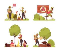 Forest Ranger Compositions vector
