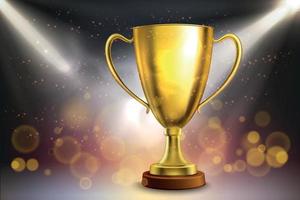 Golden Cup Award Background vector