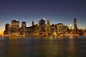 Beautiful night view of Manhattan photo