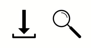 Unique Two Vector Icons Set