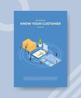 kyc know your customer concept for template banner and flyer vector