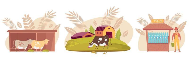Dairy Farm Compositions Set