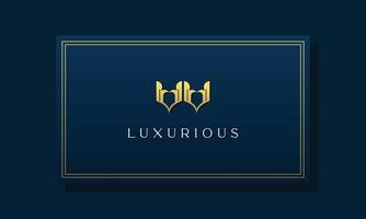 Vintage royal initial letters VV logo. vector