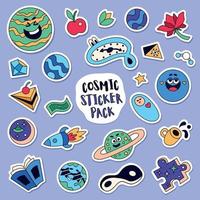 Universe Sticker Pack vector