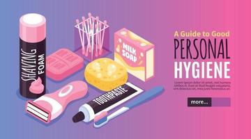 Personal Hygiene Banner vector