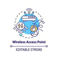 Wireless access point concept icon vector