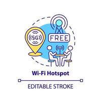 Wifi hotspot concept icon vector