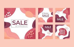 Social Media Post of Sales Promotion vector