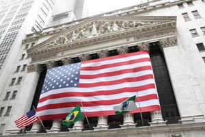 edificio de la bolsa de valores de nueva york foto