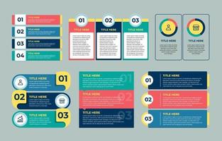 Flat Process Infographic Element vector