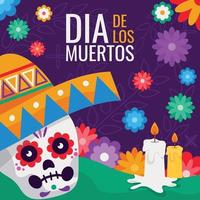 celebración del dia de los muertos antecedentes vector