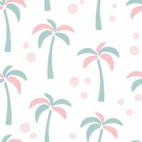 Seamless pattern with unusual colored palms vector illustration