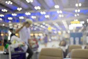 Blurred airport background photo