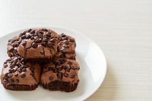 brownies de chocolate amargo foto