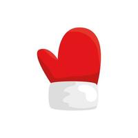 glove of christmas isolated icon vector